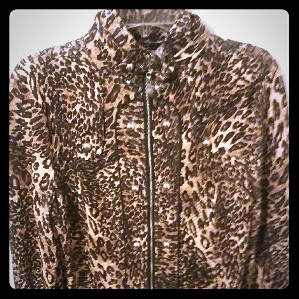 Leopard Print Jacket Medium